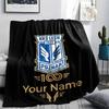 1PC Eagle Crest Custom Name Custom Name Patterned Flannel Blanket Suitable For All Seasons For Home Decor Warmth And Comfort Gifts Holiday Present