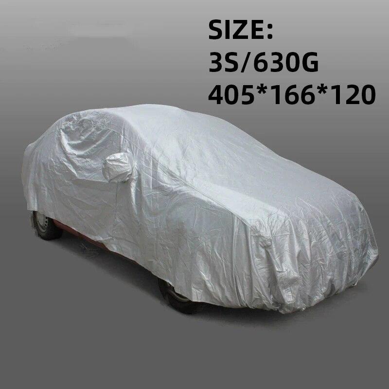 Vollgarage Autoabdeckungen Allwetter-Sonnenschutz, staubdicht, winddicht und schneefest Universelle Autoabdeckung für den Innen- und Außenbereich Passend für Limousinen