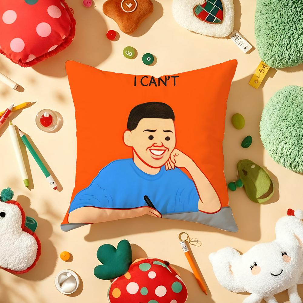Art JJoan CCornella Cushion Cover Plush Fabric Soft DoubleSided Printed Sofa Warm Winter Home Gift Pillow Cover
