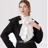 Courtstyle Jabot Drape Collar Neckpiece For Women Formal Occasion Sweater Blouse Costume Collar Decorative Accessory