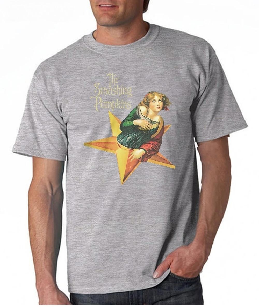 

The Smashing Pumpkins men s T-shirt 100% quality cotton rock T-shirt summer fashion versatile T-shirt 4XL