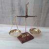 Antique Style Gold and Diamond Weighing Scales Brass Balance Scale
