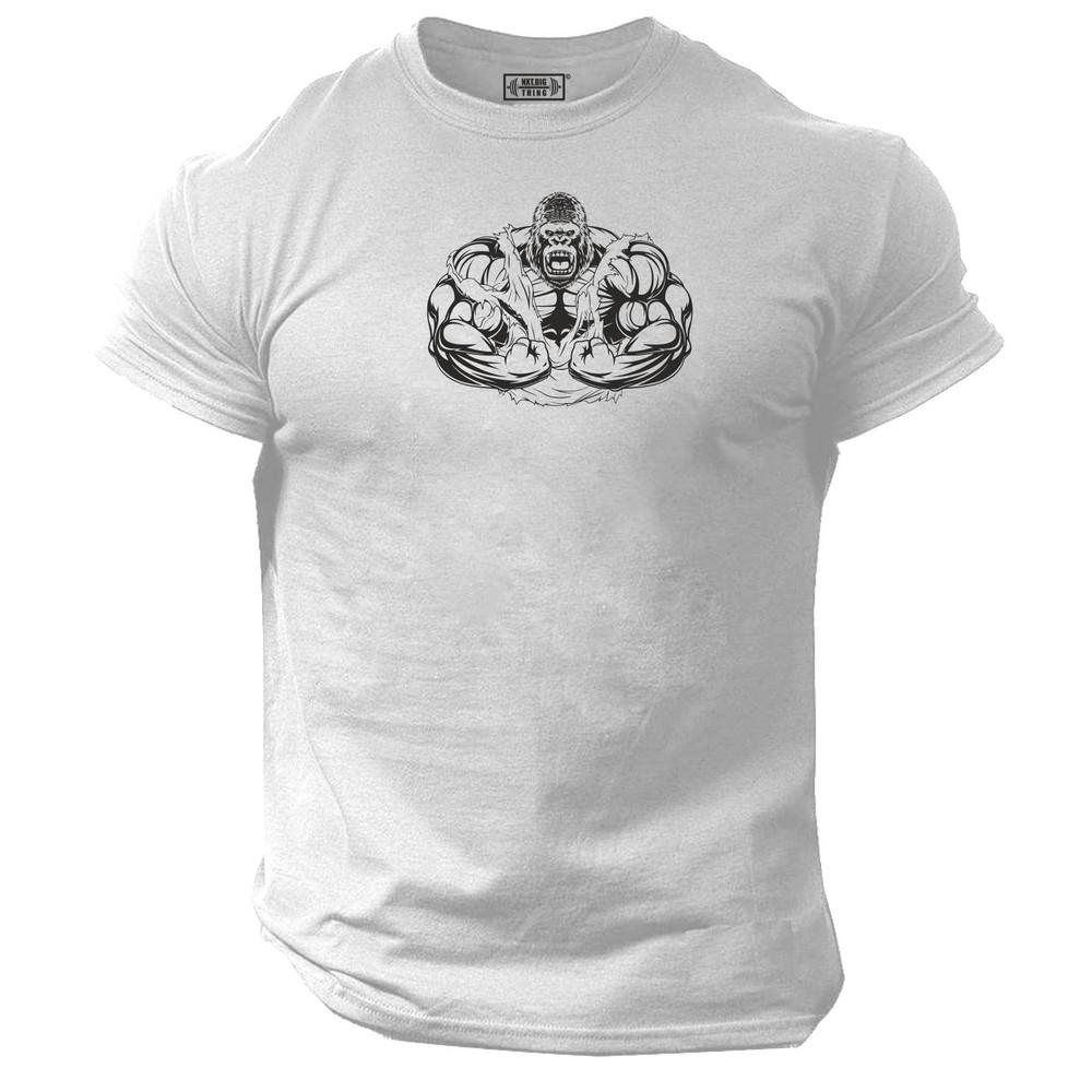 Gorilla Bodybuilding T Shirt Gym Clothing Training Workout Boxing Exercise Top