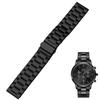 Watch Strap Replacement, Stylish and Cute Stainless Steel Watch Band for Men and Women (18mm, Black)