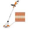 100pcs For Stihl Polycut 2-2 Abs Cutting Blades Lawn Mower Replacement Parts for Durable and High-Performance Grass Cutting with Precision Engineering