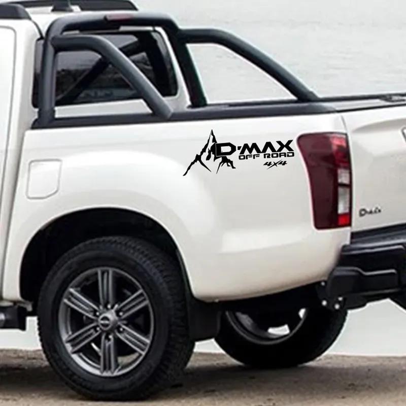 Car Stickers For Isuzu D Max Dmax D-Max Pickup Door Stripes Side Decals Truck Bed Side Mountain Decor Cover Auto Accessories