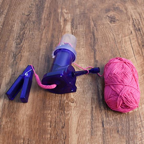 

Yousheng Hand-Cranked Knitting Machine DIY Handmade Braided Rope Knit Loom Spool Knitter Hand-Knitted Craft Bracelet Weave Tools фиолетовый