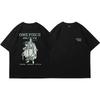 One Piece Roronoa Zoro Minimalistyczny Rysunek Liniowy Koszulka Męska Damska 100% Bawełna Anime Koszulka Luźny Okrągły Dekolt Streetwear Krótki Rękaw