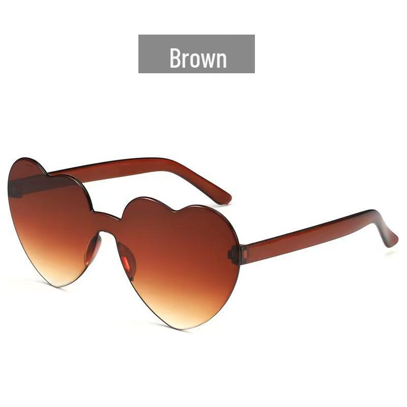 Unisex Peach Heart Sunglasses & Women's Heart Jumpsuit