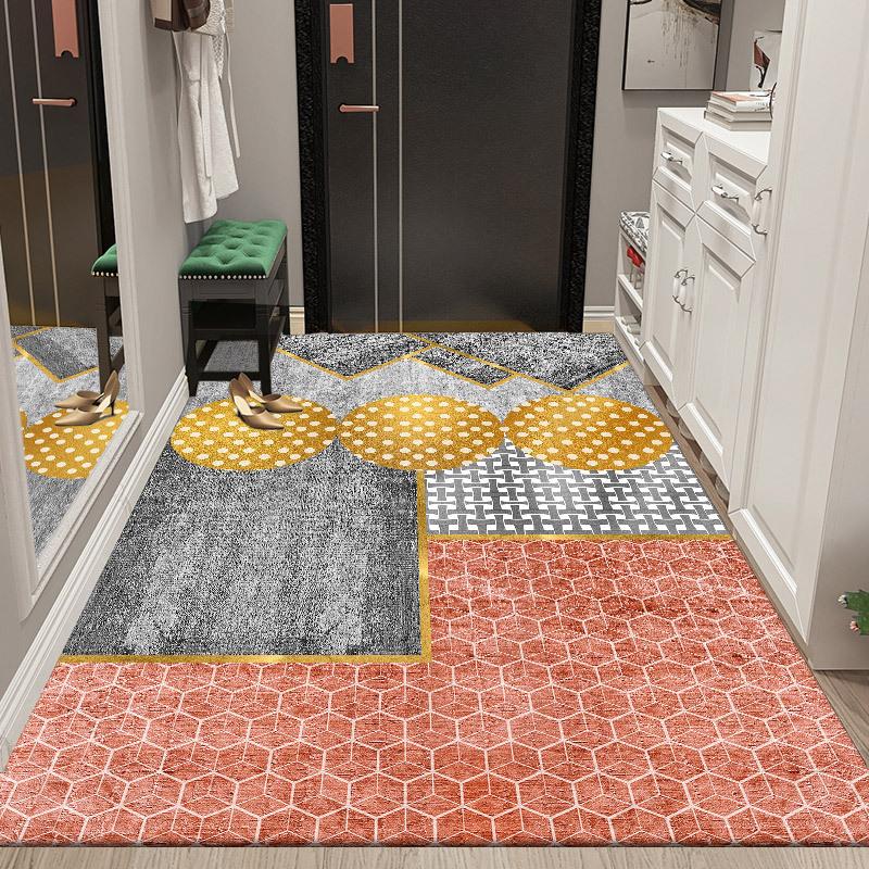 Entrance Carpet Classic Floor Mat Dust Scrapping Home Soft Pastoral Style Carpet Retro Decor Rugs
