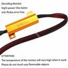 2PCS 50W 6RJ 6ohm H11 711 PGJ19-2 Car Load Resistor Error Canceller LED Decoder Canbus Free Wiring Canceller Decoder Light