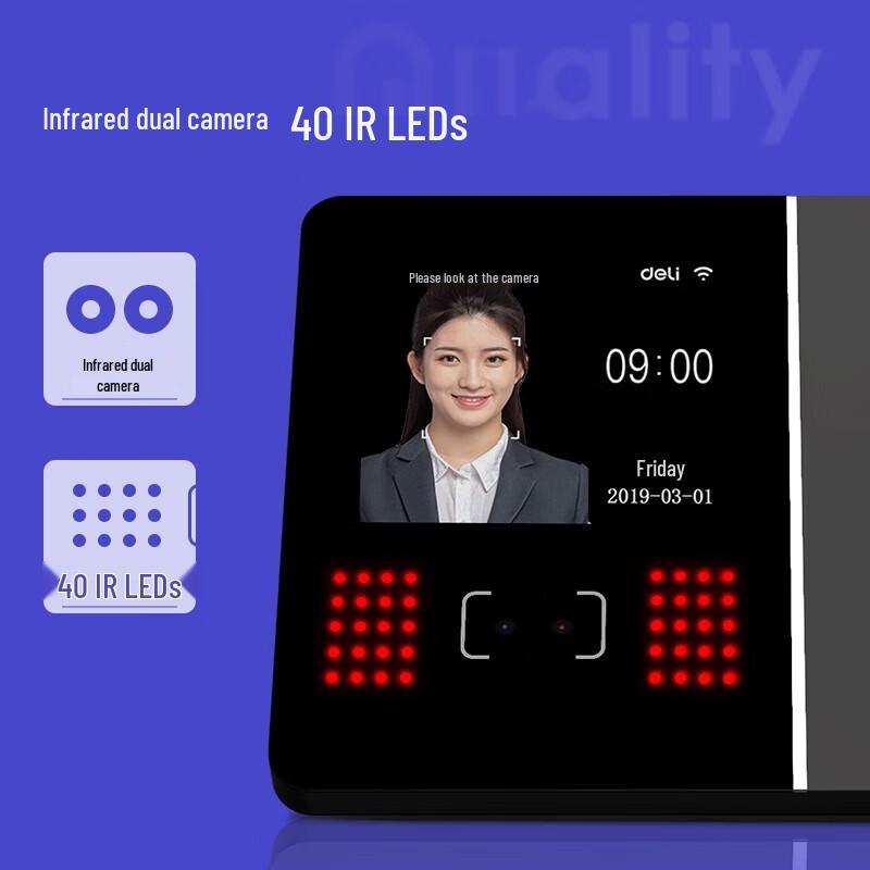 Deli Face & Fingerprint Biometric Attendance Machine