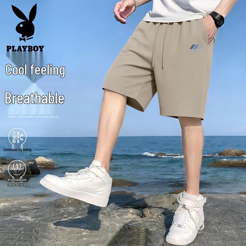 Playboy Men s 2026 Waffle Knit Casual Shorts M