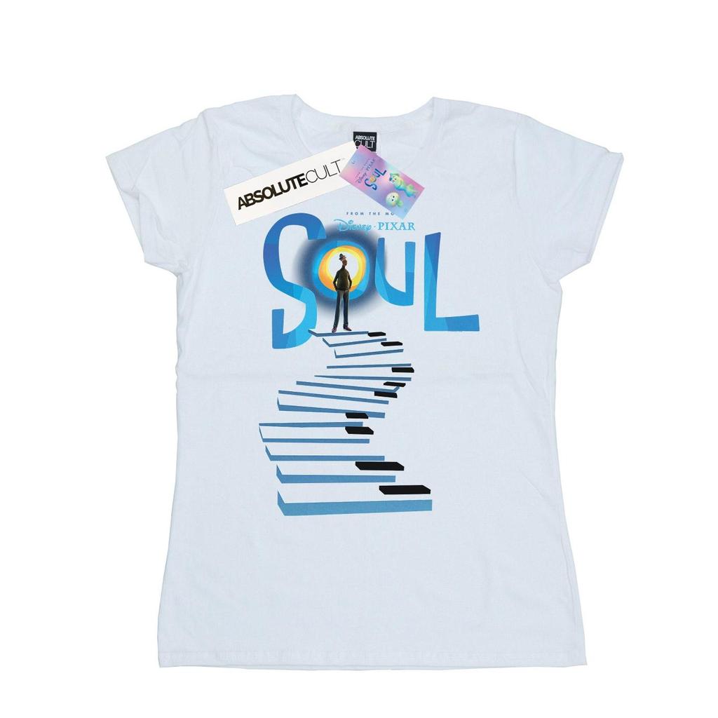 Disney Womens/Ladies Soul Poster Art Cotton T-Shirt