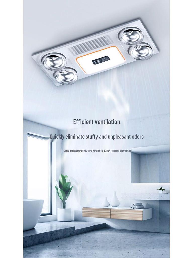 Shanghai Shenhua Yuba Integrated Ceiling LED Light & Warm Exhaust Fan for Bathrooms