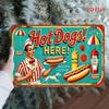Vintage Metall Hot Dog Wandkunst Retro Diner Schild Rustikale Eisen Dekoration