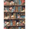 CHENISTORY Paint By Number Skull bookshelf Hand Painted Painting Art Drawing On Canvas Gift DIY Pictures By Numbers Kits Home De
