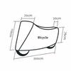 with Lock Holes Motorcycle Cover Waterproof Cycling Cover Bike Rain Cover  Daily Bike Protection