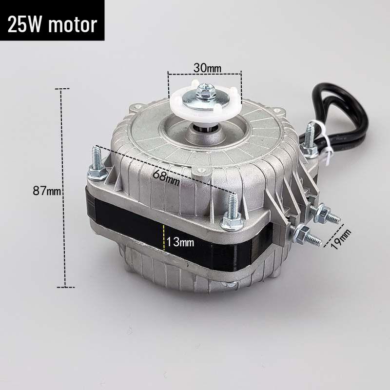220V Shaded Pole Refrigerator & Freezer Cooling Fan Motor with Blade