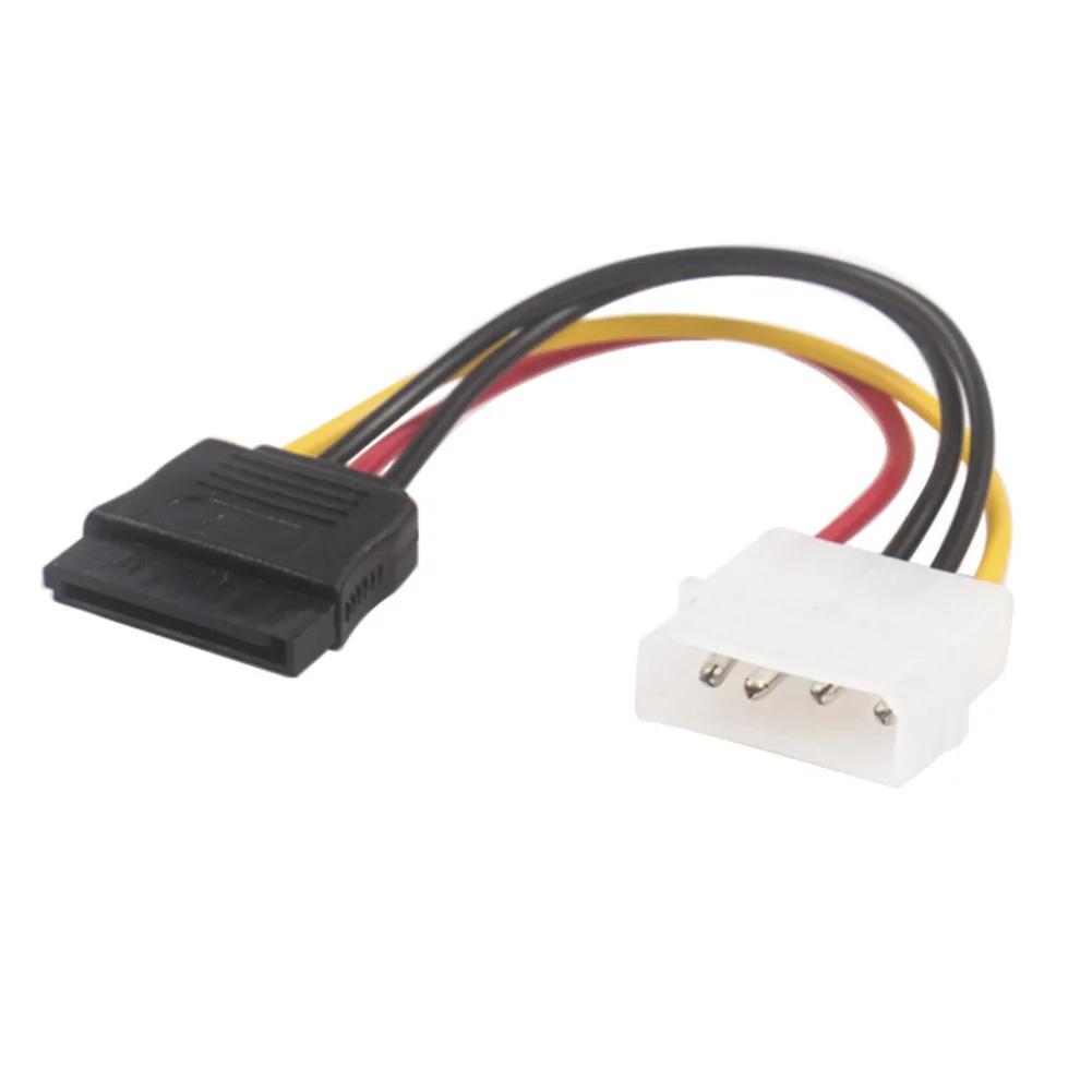 IDE Molex 4 pin to 1 2 3 x SATA Power Cable Serial ATA Y Splitter Hard Driver Dual Extension Cord Adapter Connector