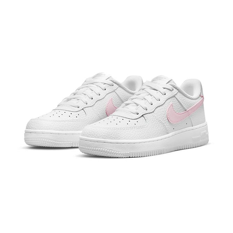 Nike Force 1 PS Weiß Rosa Schaumstoff Kinder Sneaker CZ1685-103