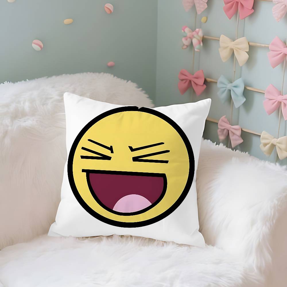 Funny EEpic Face Case Plush Fabric Soft Pillowcase Double Sided Print Cushion Cover Household Gifts