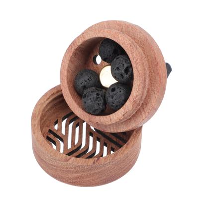 Aromadiffusor für ätherische Öle im Auto, aus Holz geschnitzter Aromatherapie-Diffusor, Auto-Entlüftungsclip, Auto-Lufterfrischer, Ritualparfüm