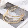Women's Fashion Rhinestone Headband Pearl Alloy Hairband Vintage Headband Jewelry Hair Accessories For Women Trend Hair Hoop