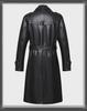 Men's Long Sheepskin Leather Winter Jacket with Velvet Lining, Windbreaker, Soft Leather Suit Collar