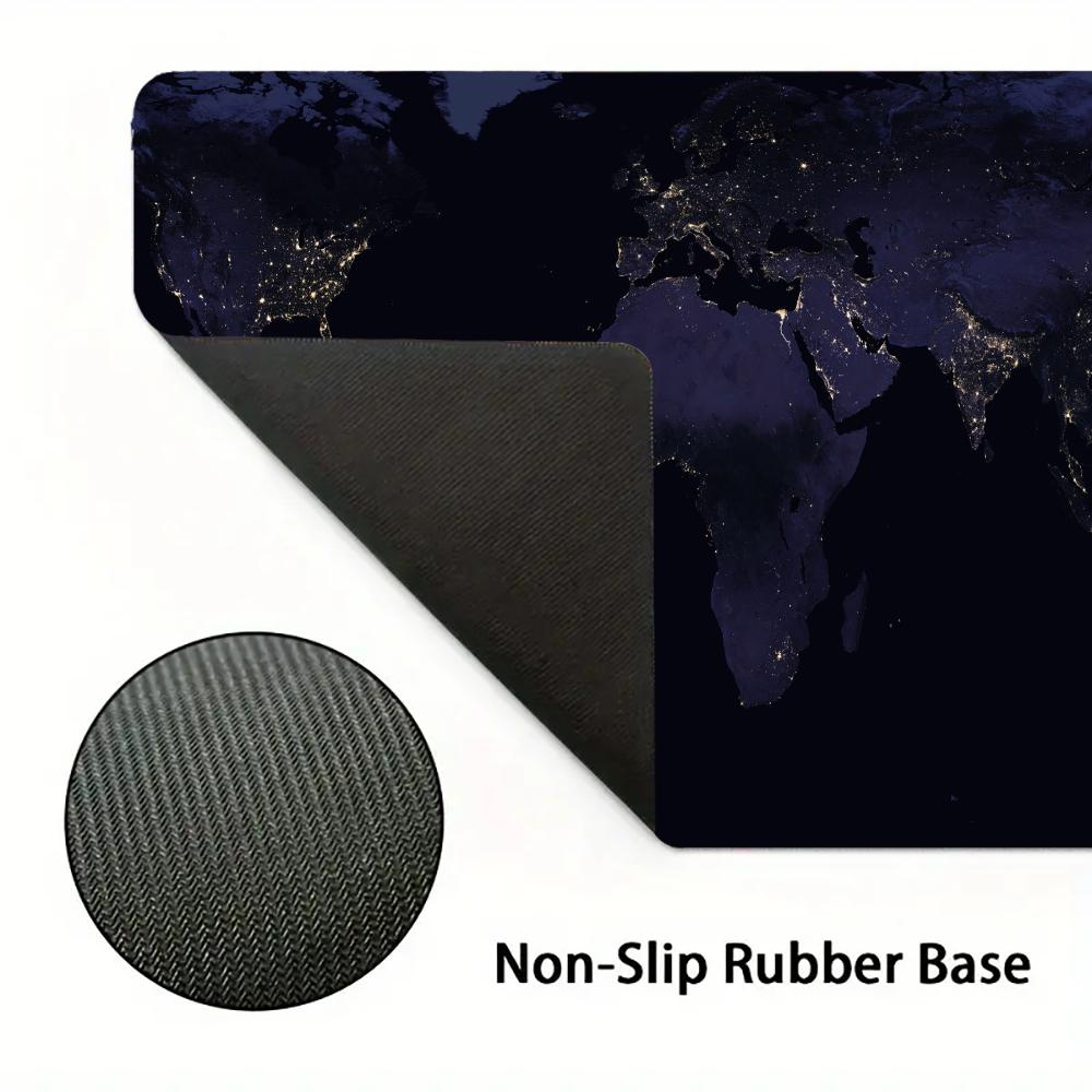 Dark World Map Mouse Pad Large MousePad Mini PC XXL Gaming Rubber Lock Desk Mat Tablet Monitor Computer Gamers Phone Work Office