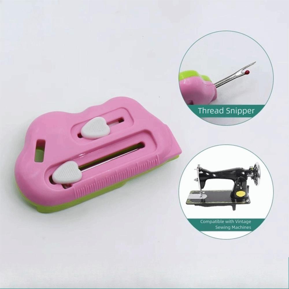Stretchable Thread Remover with Scale Needle Threader Magnetic Sewing Guide Positioning Stitch Unpicker for Sewing Supplies