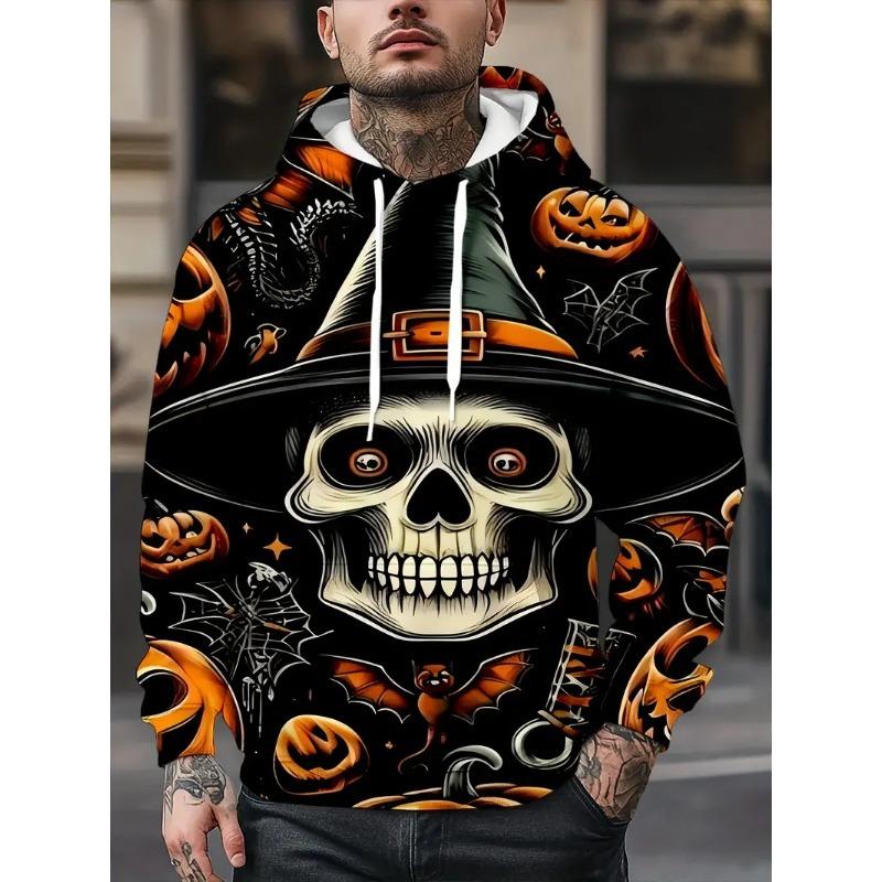 Spring And Autumn Fashion Men's Hoodie Holiday Party Role-playing Pumpkin 3D Print Hoodies Casual Boy Sweatshirt Women's Oversized Top Clothing