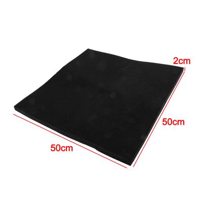 Čisticí pěna do akvária Filtr do akvária Černý polyether Tloušťka 20 mm 50 cm 50x50x2 cm Všechny typy vody Filtr do akvária