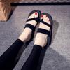 Sandals women's flip-flops women's cool slippers women's non-slip muffin platform beach shoes women's flip-flops