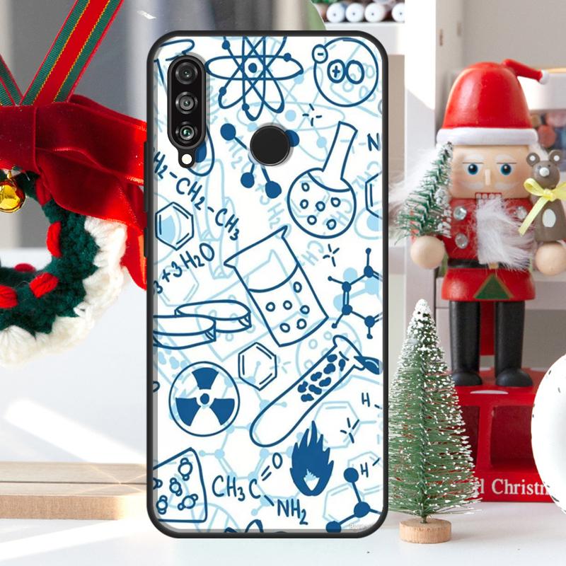 Science Chemistry Style For Huawei Nova Y73 Y60 Y70 Y90 Y72 Y61 Y91 7i 8i 11i 12i 12s 9 10 SE P20 P30 P40 Lite Case