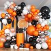 Halloween Balloons Garland White Black Orange Confetti Balloon Arch Kit Birthday Party Baby Shower Home Party Decoration Globos
