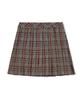 Clove [22Fw Clove] Check Pleated Skirt (Red)