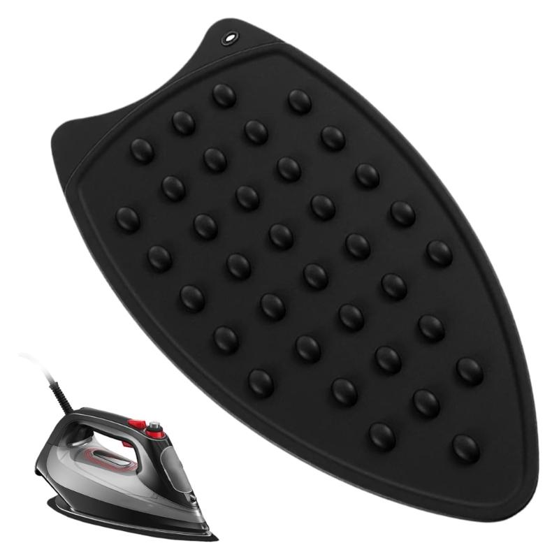 Set of 2 Portable Foldable Silicone Ironing Mat Nonslip Surfaces Heat Resistant Mat Suitable for Travel and Home Use