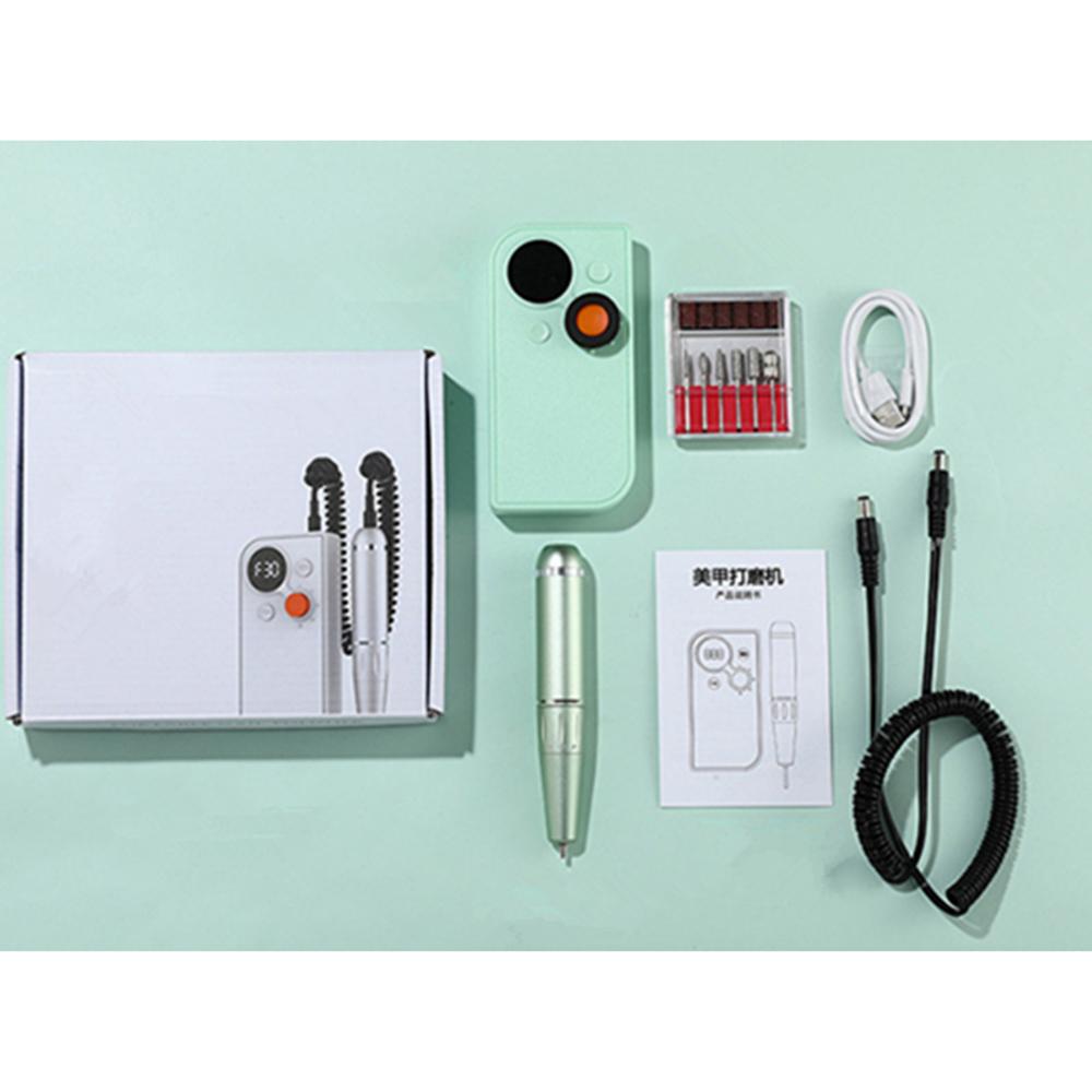 Rechargeable Electric Nail Drill Manicure Machine 30000RPM For Nail Gel Remove