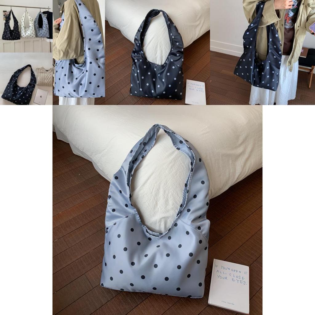 Canvas Wave Point Tote Bag For Women With Magnetic Snap Closure And Inner Pockets For Daily Use
