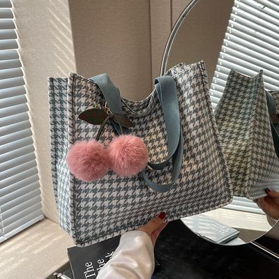 Large Capacity Casual Tote Bag for Women Fashion Commuting Bag for Students Versatile Ins Class One Shoulder Handbag