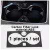 Safety Seat Belt Buckle / Pillar B / Gear Shift Box Panel Cover Trim For BMW X5 G05 X7  -  Carbon Fiber Look Interior