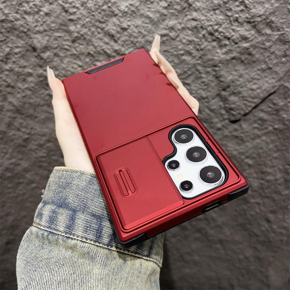 Deluxe Armor Handyhülle für Samsung Note 10 20 S20 S21 S22 S23 FE S24 Plus S25 Ultra A06 A16 A54 A53 A15 Kamera Schiebe-Schutzabdeckung