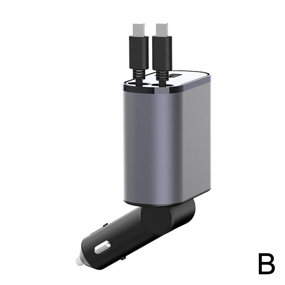 

Автомобильное зарядное устройство 100 Вт, сверхбыстрая зарядка, автомобильный прикуриватель, USB и TYPEC адаптер, кабель для быстрой зарядки, прикуриватель