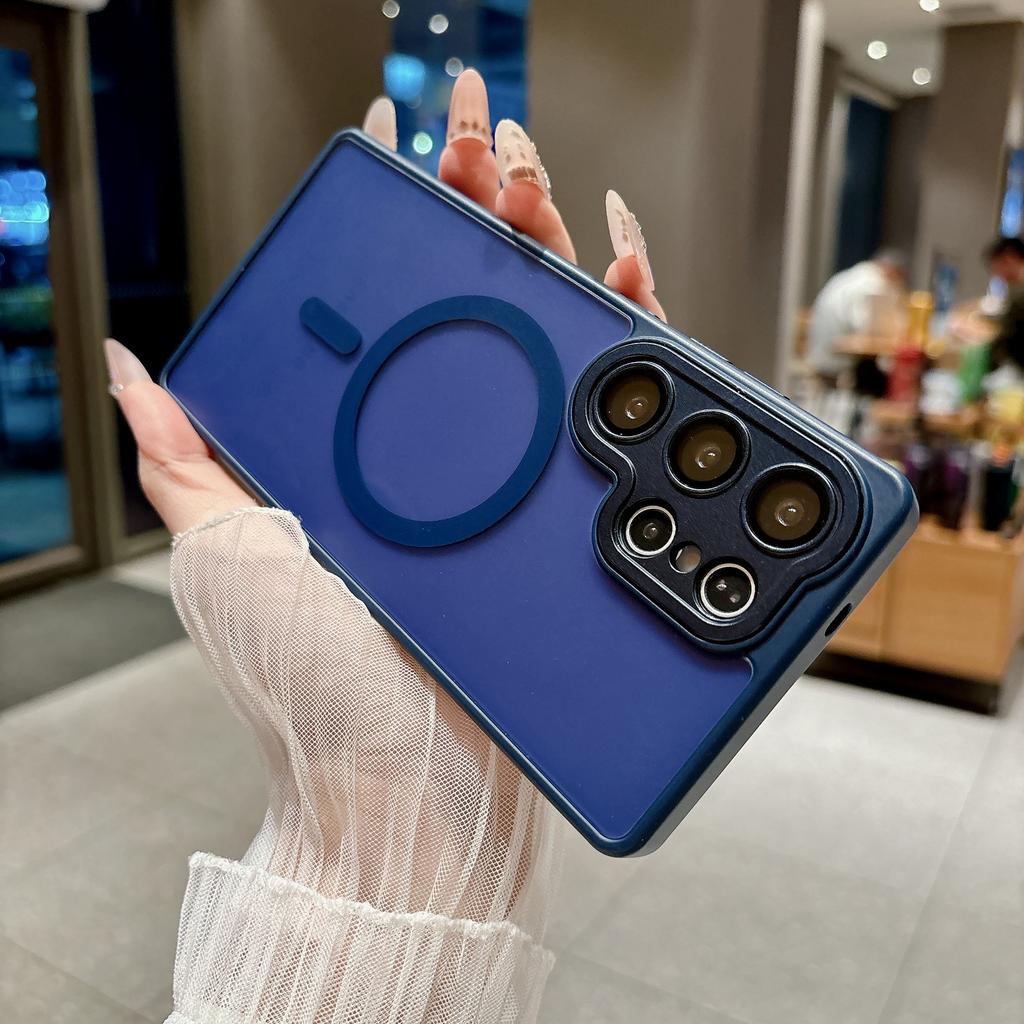 Applicable to Samsung S26Ultra mobile phone case, matte skin feel belt, lens film, magnetic suction S25PLUS anti-drop protective case