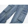 Spring Autumn Women's Pant Summer High Waisted Workwear Casual Pants Button Embellished Slightly Flared Jeans