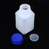 2 Piezas 250/500/800ml Blanco Plástico HDPE Vacío Cuadrado Botella Botella de Reactivo Laboratorio Muestras Frascos Antirrobo Azul Tapa de Rosca