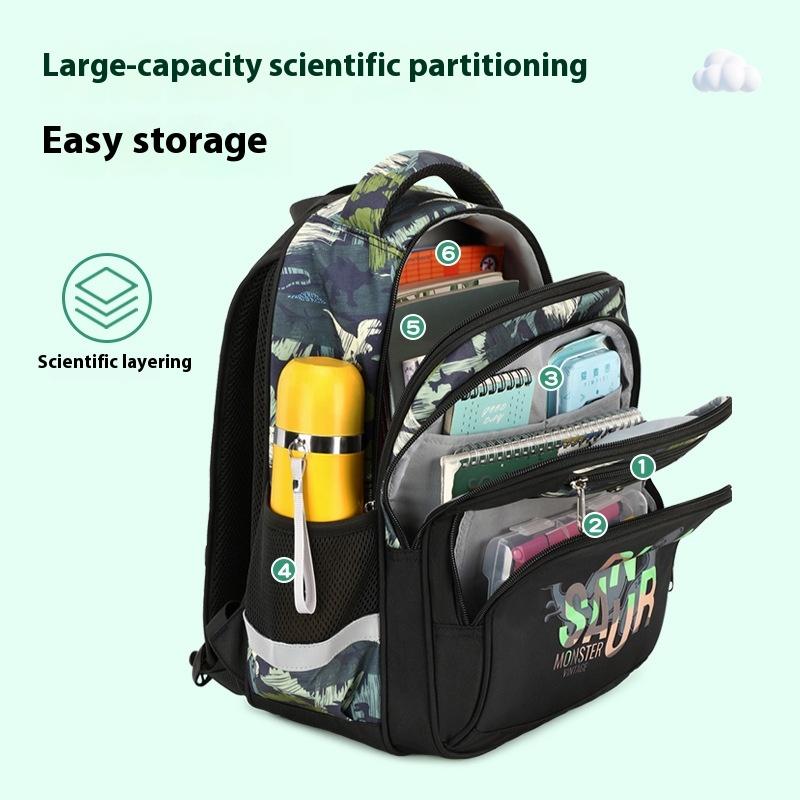 School Bags for Kids Backpack for Boys Elementary Kindergarten Preschool School Bag Multifunctional Cute Large Capacity