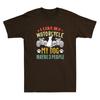 I Like My Motorcycle My Dog And Maybe 3 People Biker Funny Vintage Unisexs Tshirt