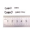 50Pcs Fishing Swivels Knurling Connector Bearing Swivel Fishhooks Accessories